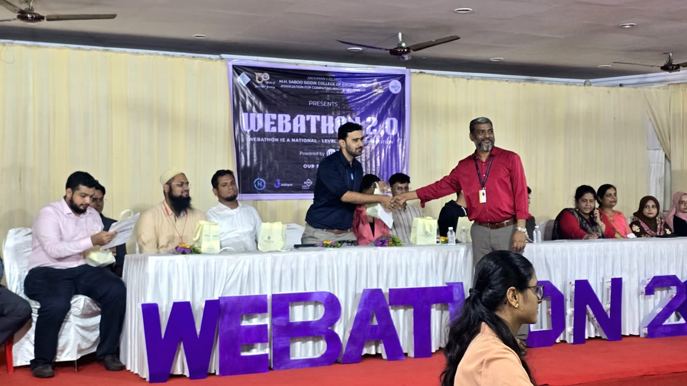 Ali judging a national-level hackathon